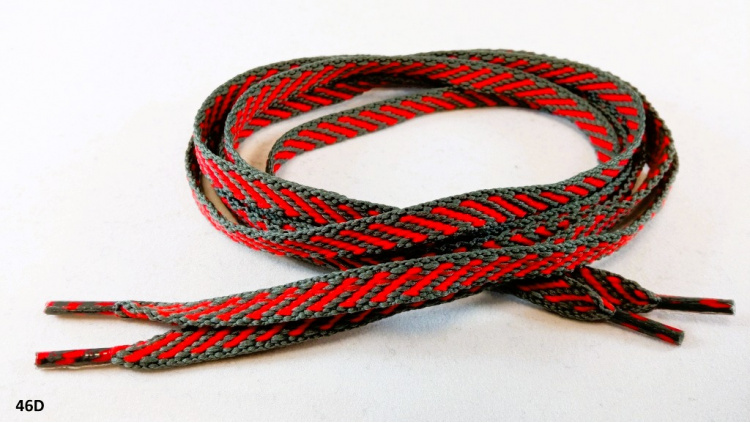 Polyesterová šnúrka TYP  PLOCHÁ MIX - 80cm