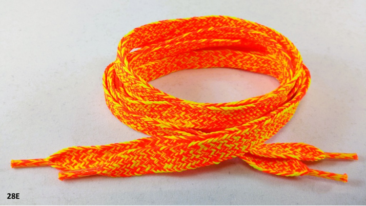 Polyesterová šnúrka TYP PLOCHÁ MIX - 100cm