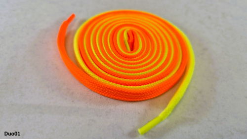 Polyesterové šnúrky TYP Ploché DuoMix