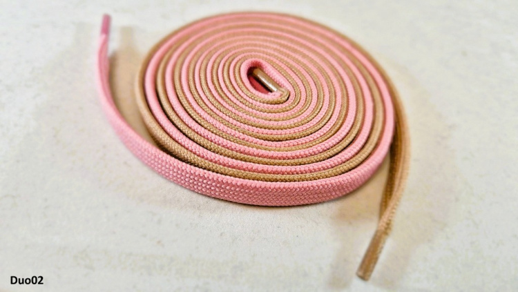 Polyesterové šnúrky TYP Ploché DuoMix